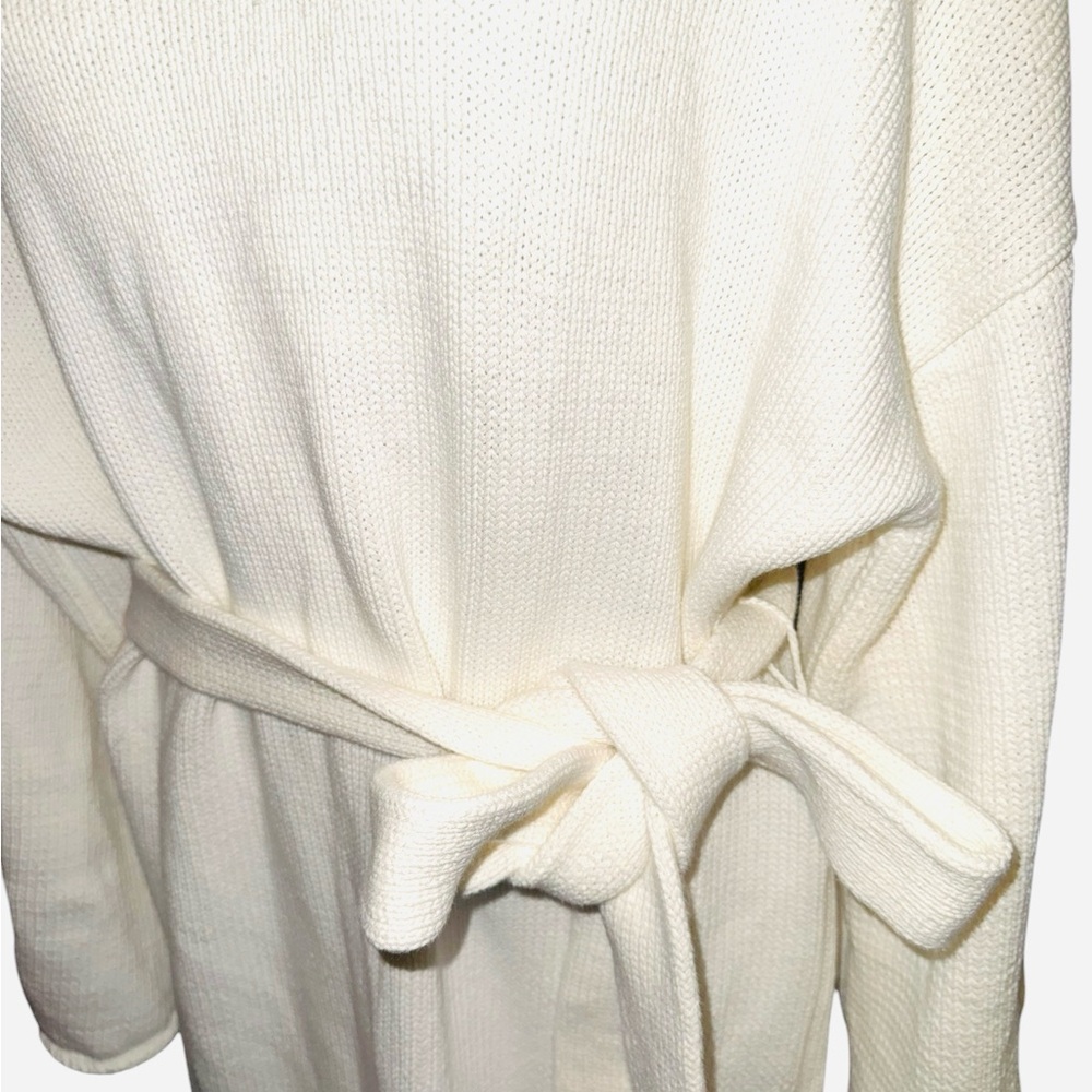 Staud Cozy Sweater Sash Chalet Dress  Knit  Soft Woven Dress with Belt NWOT - Picture 10 of 15